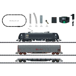 Märklin MINITRIX Digital-Startpackung E-Lok 185.1 Güterzug | DCC Sound | Spur N #11147