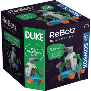 KOSMOS 602598 ReBotz - Duke der Skating-Bot, Mini-Roboter zum Bauen, Spielen und Sammeln für eine Robo-Gang, Roboter-Spielzeug, Experimentier-Set für Kinder ab 8-12 Jahre