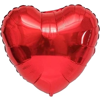 DIWULI XL Herzballon, Luftballon in Herzform, Herz-Ballon Rot, Herzluftballon, Herzfolienballon, Folien-Luftballon, Roter Folien-Ballon für Geburtstag, Hochzeit, Verlobung, Dekoration, Liebe, Love