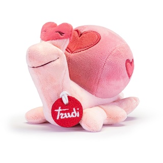 Trudi Schnecke Plüsch mit Herz und Hingabe für Verliebte | 16x32x20cm Grosse M | Celebration Valentine | Modell 52242