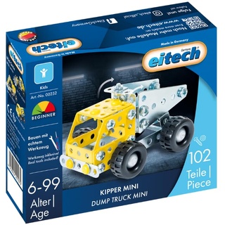 Eitech 00252 Metallbaukasten - Kipper Mini, Kipplaster für Kinder ab 6 Jahren, Lernspielzeug mit 100 Bauteilen, Baustelle, LKW, Fahrzeug, Spielzeug
