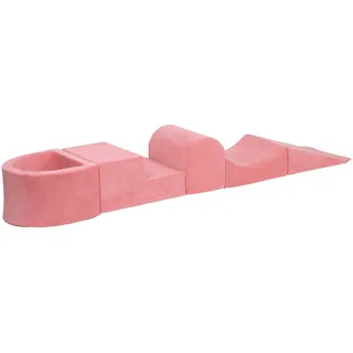 Bällebad KNORRTOYS "Soft, Pink" Bällebäder grau (grey) Kinder mit Spielblöcken; Made in Europe