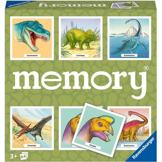 Ravensburger Spiel, Merkspiel memory® Dinosaurier, Made in Europe, FSC® - schützt Wald - weltweit bunt