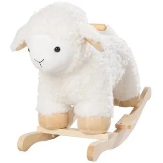 roba® Schaukeltier Schaf, mit weicher Stoff-Polsterung weiß