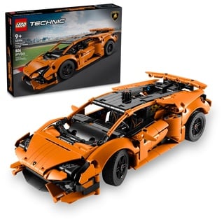 LEGO Technic Lamborghini Huracán Tecnica Orange Spielzeugautos – Bauspielzeug für Kinder, Jungen & Mädchen ab 9 Jahren – Lamborghini Spielzeugauto mit V10 Motor & Lenkung – Geschenkideen für