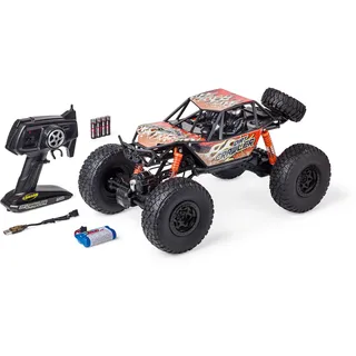 Carson 500404290 1:8 Dirt Crawler 4x4 100% RTR orange - Ferngesteuertes Auto, RC Auto, RC Fahrzeug, RC Auto 1:8, Ferngesteuertes Spielzeug, RC Crawler für Kinder