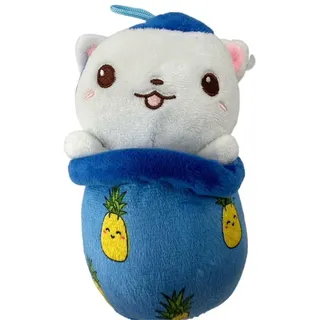 soma Kuscheltier kawaii plüschtier Katze Spielzeug für Kinder Mädchen Jungen blau (1-St), kawaii kuscheltier katze kuscheltier kuscheltier katze 20 cm blau