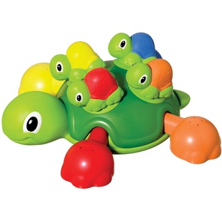 Tomy Toomies Turtle Tots , Shape Sorting Suction Squirters Bath Toy , Baby Bath Toy For Boys & Girls Aged 1, 2,3+ Year Olds