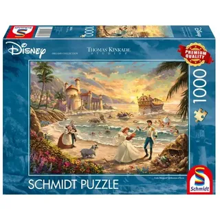 Schmidt Spiele - Thomas Kinkade Studios: Disney Dreams Collection - The Little Mermaid Celebration of Love, 1.000 Teile Puzzle