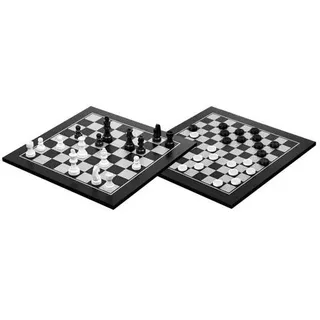 Schach Dame Set, Feld 40 mm, Brettspiel aus Holz, 1-2 Spieler, ab 8 Jahren