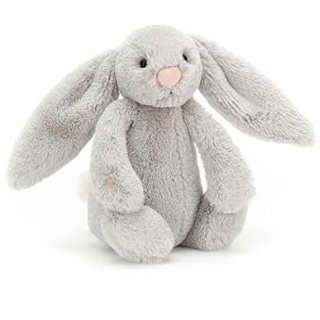 Jellycat Bashful Silver Bunny Small - L: 8 cm x B: 9 cm x H: 18 cm