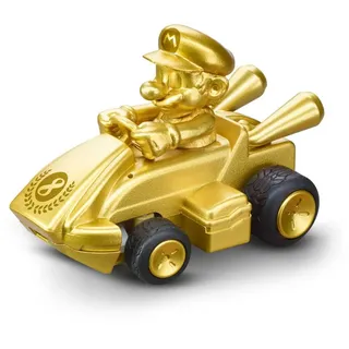 Carrera RC Mario Kart Mini RC Mario Gold I Für Kinder und Erwachsene, Jungs & Mädchen I Einzigartige Original Lizenz I Sofortiger Fahrspaß mit Ready to Run I Authentisches Mario Kart Erlebnis