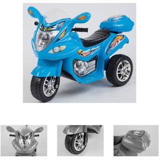 Chipolino Elektro-Kindermotorrad Kinder Elektromotorrad V Sport, Belastbarkeit 25 kg, Musik Licht Aufbewahrungsbox bis 3 km/h blau