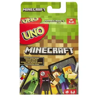 Mattel® Spiel MTLFPD61 - UNO Minecraft (DE), Familienspiel, Familienspiel bunt