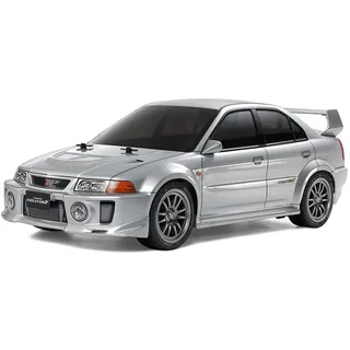 TAMIYA 58713 1:10 RC Mitsubishi Lancer Evo V TT-02 - ferngesteuertes Auto, RC Fahrzeug, Modellbau, Bausatz zum Zusammenbauen, Hobby, Basteln, RC Modell, RC Bausatz