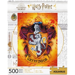 AQUARIUS 62178 Harry Potter Gryffindor Logo 500 pc Puzzle, Multi-Colored