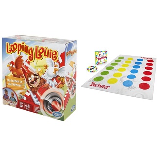 Hasbro 15692398 Looping Louie Kinderspiel, lustiges 3D Spiel, Partyspiel für Kindergeburtstage & Erwachsene, 2-4 Spieler, ab 4 Jahren & Hasbro Gaming Gaming Twister Spiel