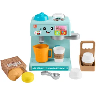 Fisher-Price Kleinkinderspielzeug Mein Barista-Set mit Lernstufen und 10 Teilen ab 18 Monaten, mehrsprachige Version, HYR98