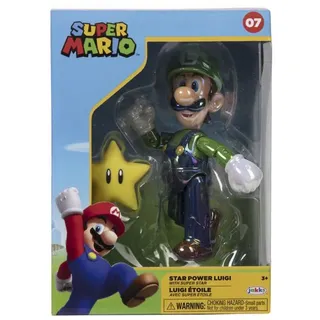 Super Mario - Luigi Stern 10 cm Figur (Sammlerbox)