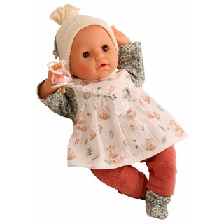 Schildkröt Babypuppe Babypuppe Amy 45 cm mit Malhaaren und braune Schlafaugen Neu 2024, hübsch gekleidet