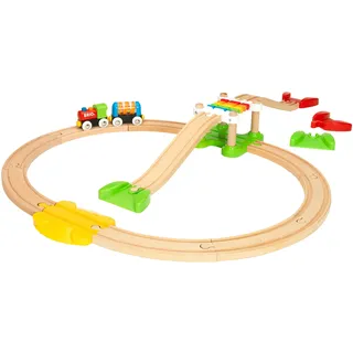 Spielzeug-Eisenbahn BRIO "BRIO WORLD, Mein erstes Bahn Spiel Set" Spielzeugfahrzeuge beige (natur) Kinder Ab 18 Monaten Made in Europe, FSC- schützt Wald - weltweit