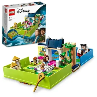 LEGO Disney Classic Peter Pan & Wendy – Märchenbuch-Abenteuer Spielzeug-Set, tragbares Spielset mit Micro-Puppen und Piratenschiff, Reise-Spielzeug für Kinder ab 5 Jahren 43220