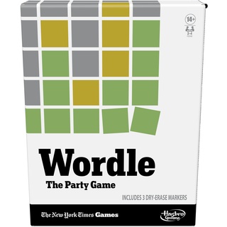 Hasbro Gaming Wordle Das Partyspiel für 2–4 Spieler, ab 14 Jahren, inspiriert vom Wordle-Spiel, Mehrfarbig