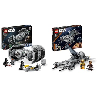 LEGO Star Wars TIE Bombe Modellbausatz mit Darth Vader Minifigur & Star Wars Snubfighter der Piraten Set, The Mandalorian Staffel 3 Spielzeug