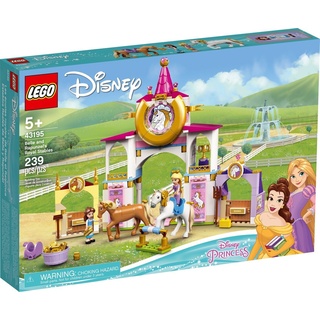 LEGO® Konstruktionsspielsteine LEGO® DisneyTM 43195 Belles und Rapunzels königliche Ställe, (239 St)