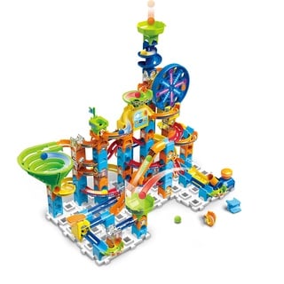 VTech Marble Rush - Ultimate Set XL100 E – Interaktive Murmelbahn mit spannenden Bahnelementen, verschiedenen Aufbaumöglichkeiten und Motor- sowie Lichteffekten – Für Kinder von 4-12 Jahren