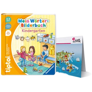 Collectix Ravensburger tiptoi Buch - Mein Wörter-Bilderbuch Kindergarten + Kinder Wimmel-Weltkarte
