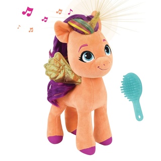 My Little Pony Plüschtier Sunny mit Sound und Licht +/-25 cm mit Bürste