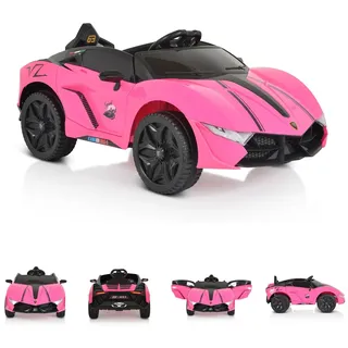 Moni Kinder Elektroauto Cordoba, MP3-Anschluss, Fernbedienung, Gurt, Bluetooth pink