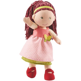 Haba 302841 - Puppe Mona, süße Stoffpuppe mit Kleidung und Haaren, 30 cm, Spielzeug ab 18 Monaten