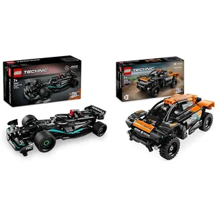 LEGO Technic Mercedes-AMG F1 W14 E Performance Pull-Back, Modell-Rennwagen & Technic NEOM McLaren Extreme E Race Car Set, Auto-Spielzeug mit Rückziehmotor