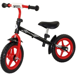 Best Sporting Laufrad für Kinder 2-3 Jahre 12 Zoll Räder Farbe schwarz/rot