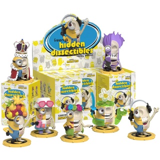 Mighty Jaxx Freeny's Hidden Dissectibles Minions (Urlaubs-Edition), versiegelte Packung mit 6 Stück – enthält Keine Duplikate, Blindbox-Spielzeugfiguren, Sammlerstück