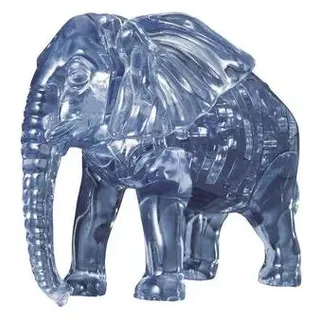 HCM59142 - Crystal Puzzle: 3D Elefant - 40 Teile (DE, EN), ab 14 Jahren