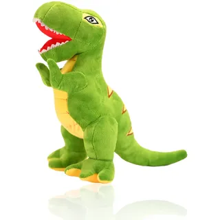 wiztex Dinoosaurier Kuscheltier - 35 cm Dinoo Stofftier - Waschbar Dinoosaurier Plüschtier - Trex Monster Geschenk für Kinder für Halloween, Weihnachten und Geburtstagsfeier (Hellgrün)