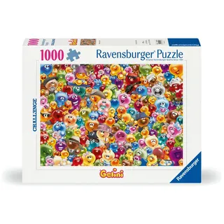 Ravensburger Puzzle 12000493 - Ganz viel Gelini - 1000 Teile Puzzle für Erwachsene und Kinder ab 14 Jahren Kunterbuntes Gelini Puzzle / Ravensburger S