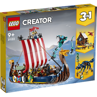 LEGO® Creator 3-in-1 31132 Wikingerschiff mit Midgardschlange