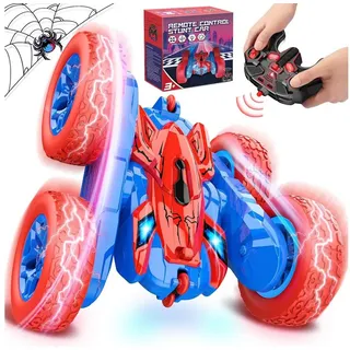 Dislocati RC-Auto Ferngesteuertes Auto 3-10 Jahre Geschenk Mädchen 3 4 5 6 7 8 9 10 11, 3-10Jahre Mädchen Monstertruck Geschenke für Mädchen Outdoor Spielzeug blau|rot