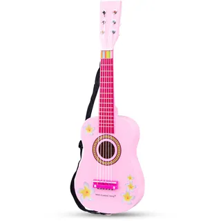 Gitarre Blumen In Pink