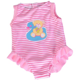 Simba 105400100 - New Born Baby Badeanzug, 2-fach sortier, es wird nur ein Artikel geliefert, hellrosa oder dunkelrosa, für 38-43cm Puppen, Puppenkleidung, ab 3 Jahre