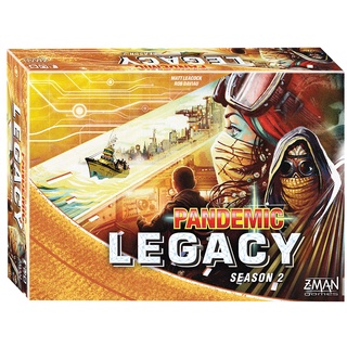 Z-Man Games , Pandemic Legacy Season 2 Yellow Edition, Board Game, Ages 13+, for 2 to 4 Players, 60 Minutes Playing Time