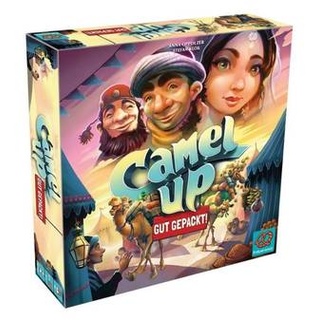 PRGD0002 - Camel Up Gut gepackt, Brettspiel, für 3-5 Spieler ab 8 Jahren (DE-Ausgabe)