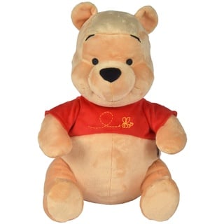 Disney Winnie the Puuh, 45cm Plüschtier, Pooh Bär, ab den ersten Lebensmonaten, Rot