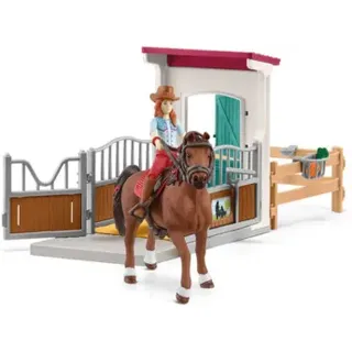 SCHLEICH 42710 HORSE CLUB Pferdebox mit Hannah & Cayenne