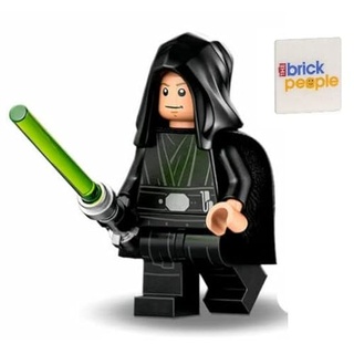 LEGO Star Wars: Luke Skywalker Jedi mit schwarzer Hand, Haaren und Lichtschwert