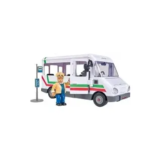 Simba 109251073 - Feuerwehrmann Sam: Trevors Bus mit Figur